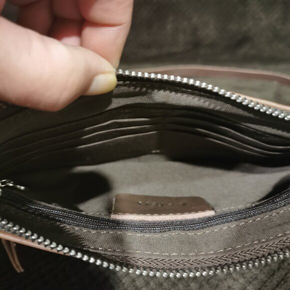 Brown/Silver Crossbody EUC #228 - Picture 6 of 9